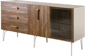 Комод для гостиной Богемия Вуд (Bogemia Wood) БМКМ-4(Wo)[5][10]